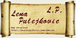 Lena Pulejković vizit kartica